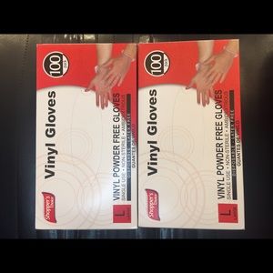Vinyl powder free gloves